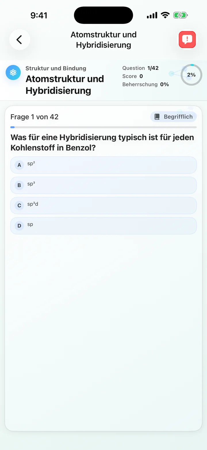 Quantitative Frage zur Atomstruktur in Organic Chemistry Tutoring