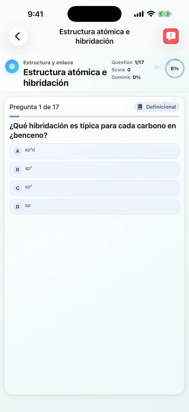 Pregunta cuantitativa de estructura atómica en Organic Chemistry Tutoring