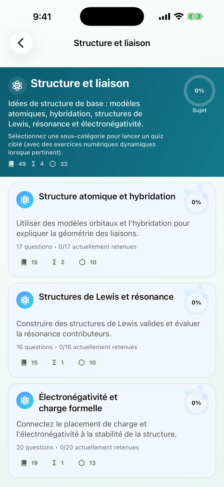 Catégorie Structure et liaison dans Organic Chemistry Tutoring