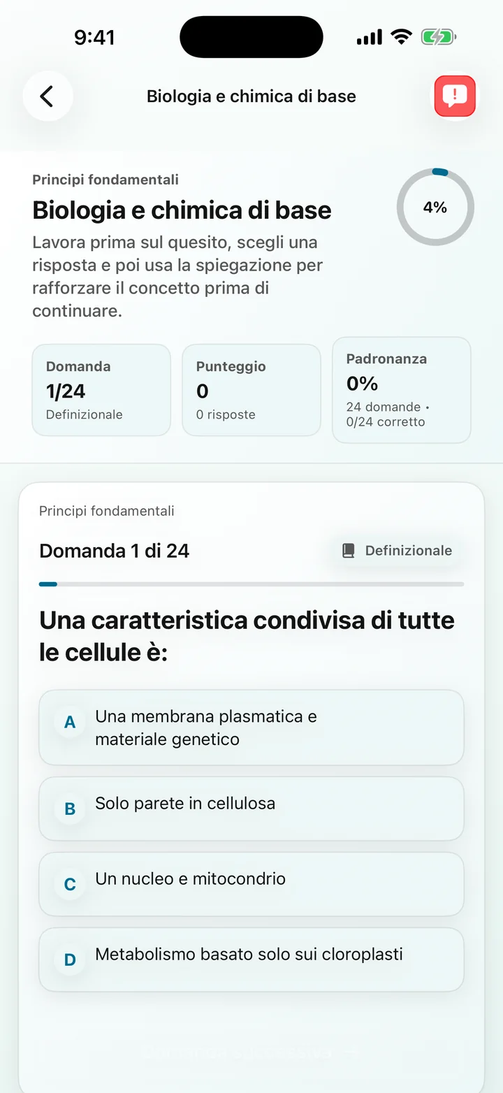 Domanda di biologia e chimica di base in Biochemistry Tutoring
