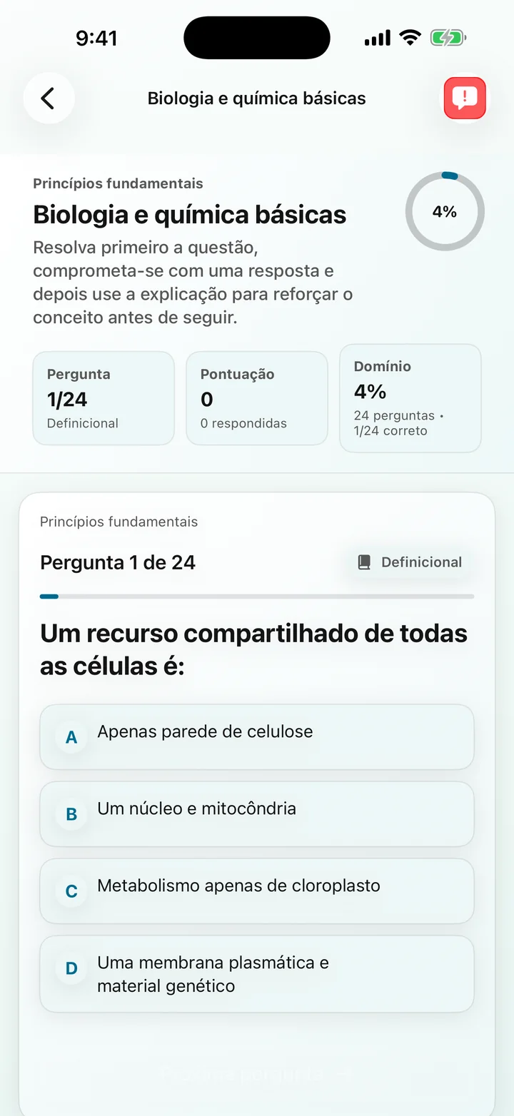 Questão básica de biologia e química em Biochemistry Tutoring