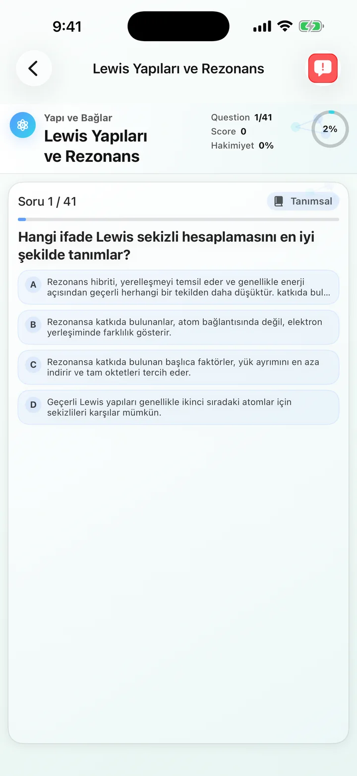 Organic Chemistry Tutoring'de Lewis Yapıları ve Rezonans sorusu