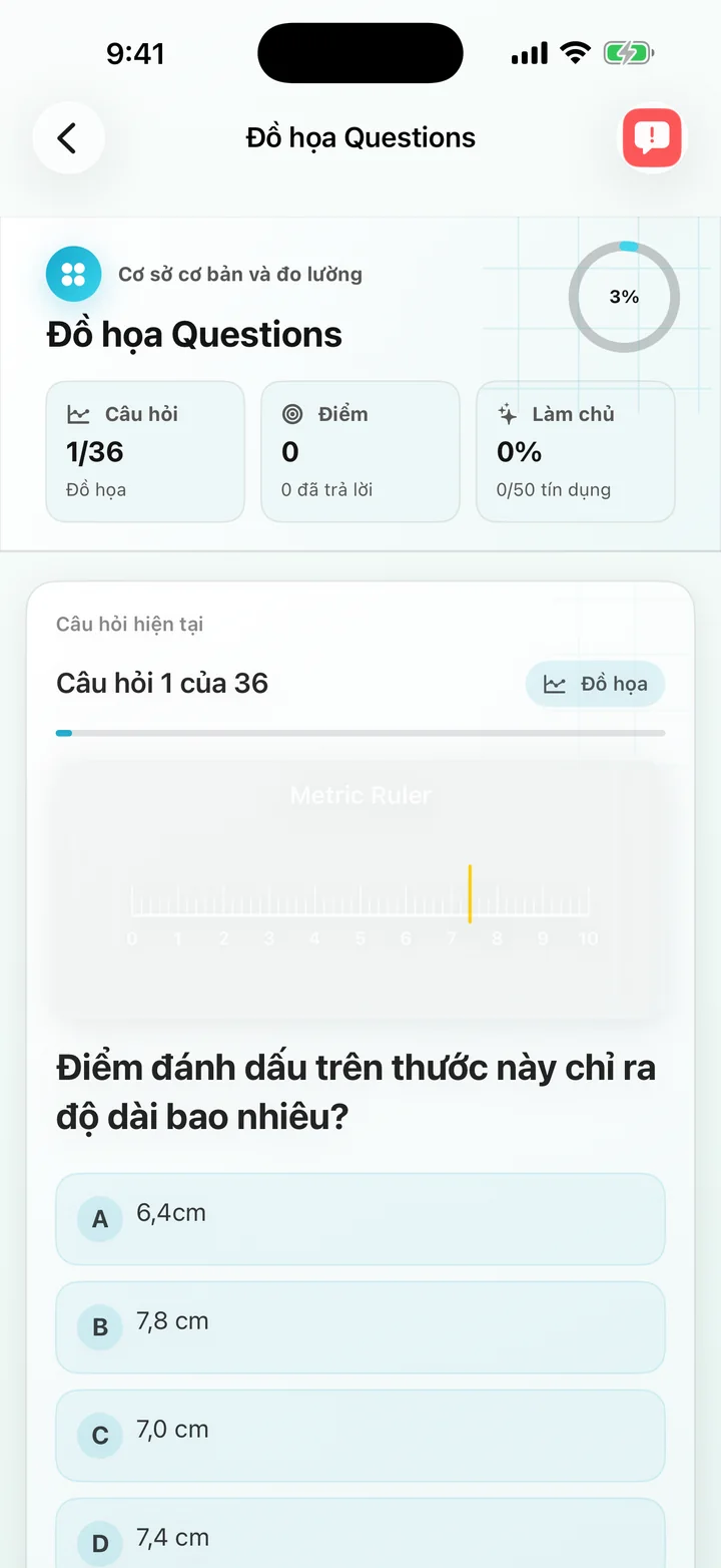 Câu hỏi tính toán đơn vị SI và đo lường