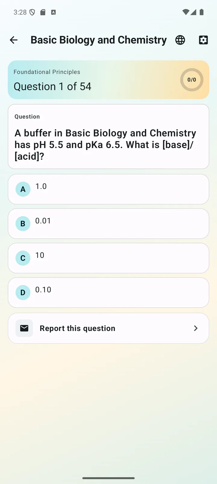 Basic biology and chemistry question in Biochemistry Tutoring