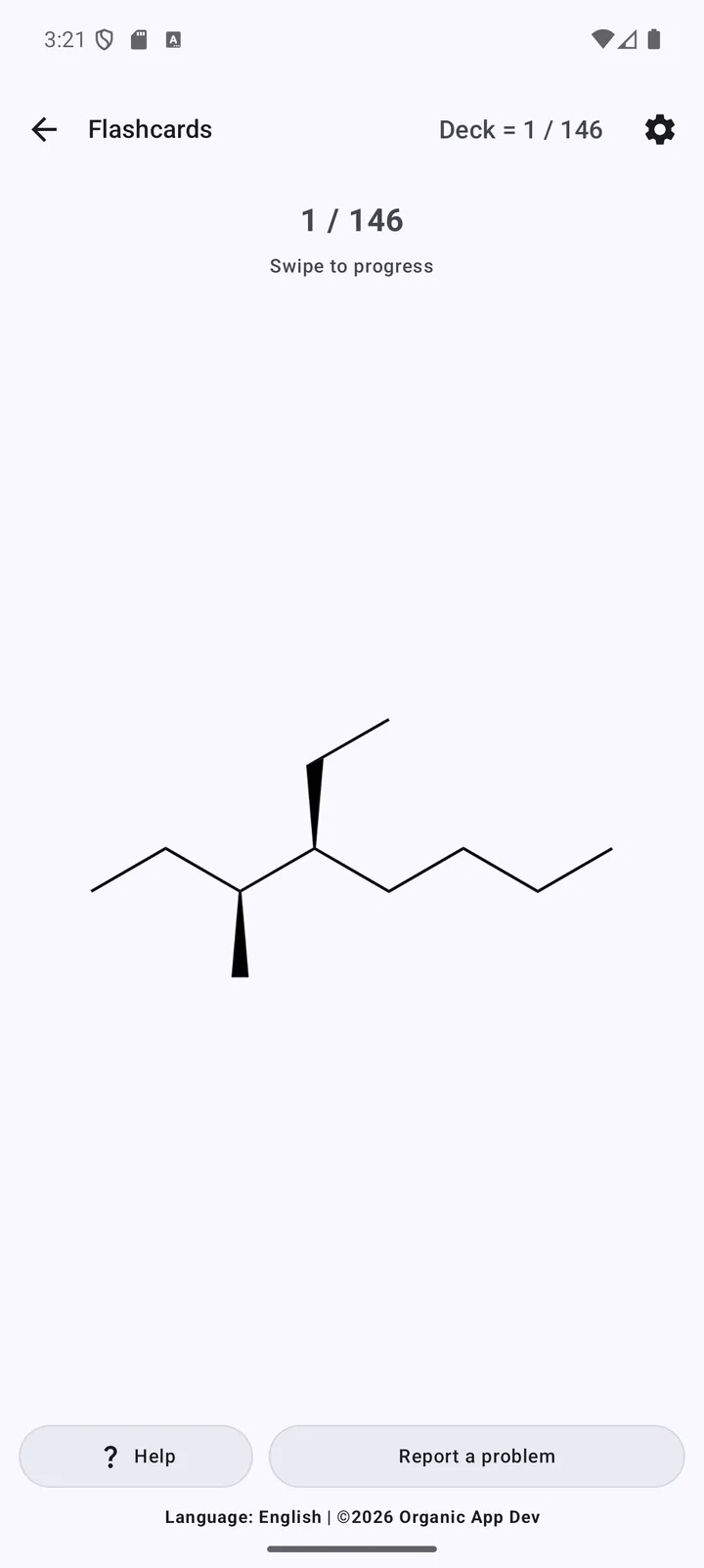 ممارسة التركيب الكيميائي المجسم في Organic Chemistry Naming