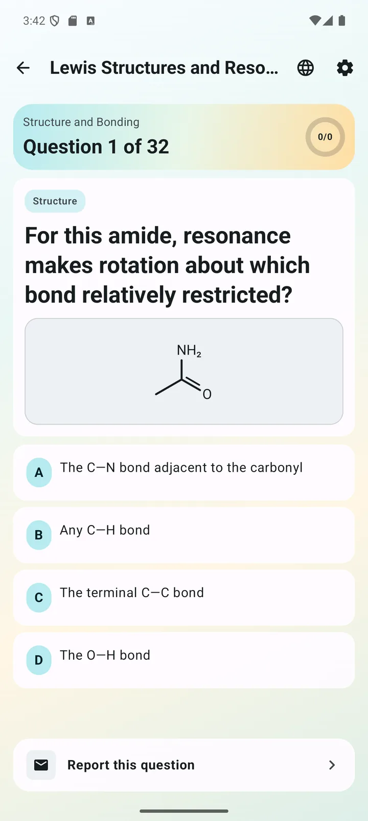 Lewis Structures and Resonance question in Organic Chemistry Tutoring