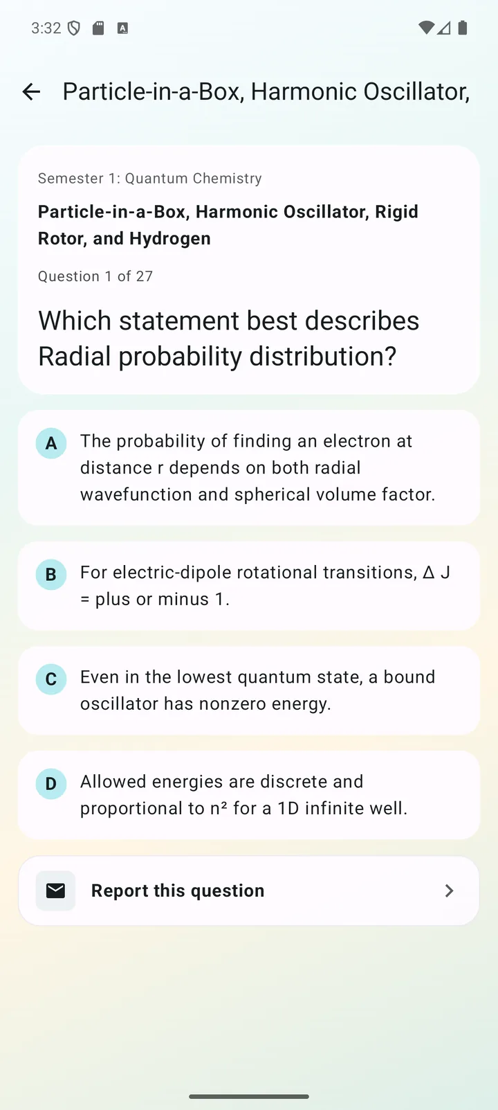 Particle in a Box question in Physical Chemistry Tutor