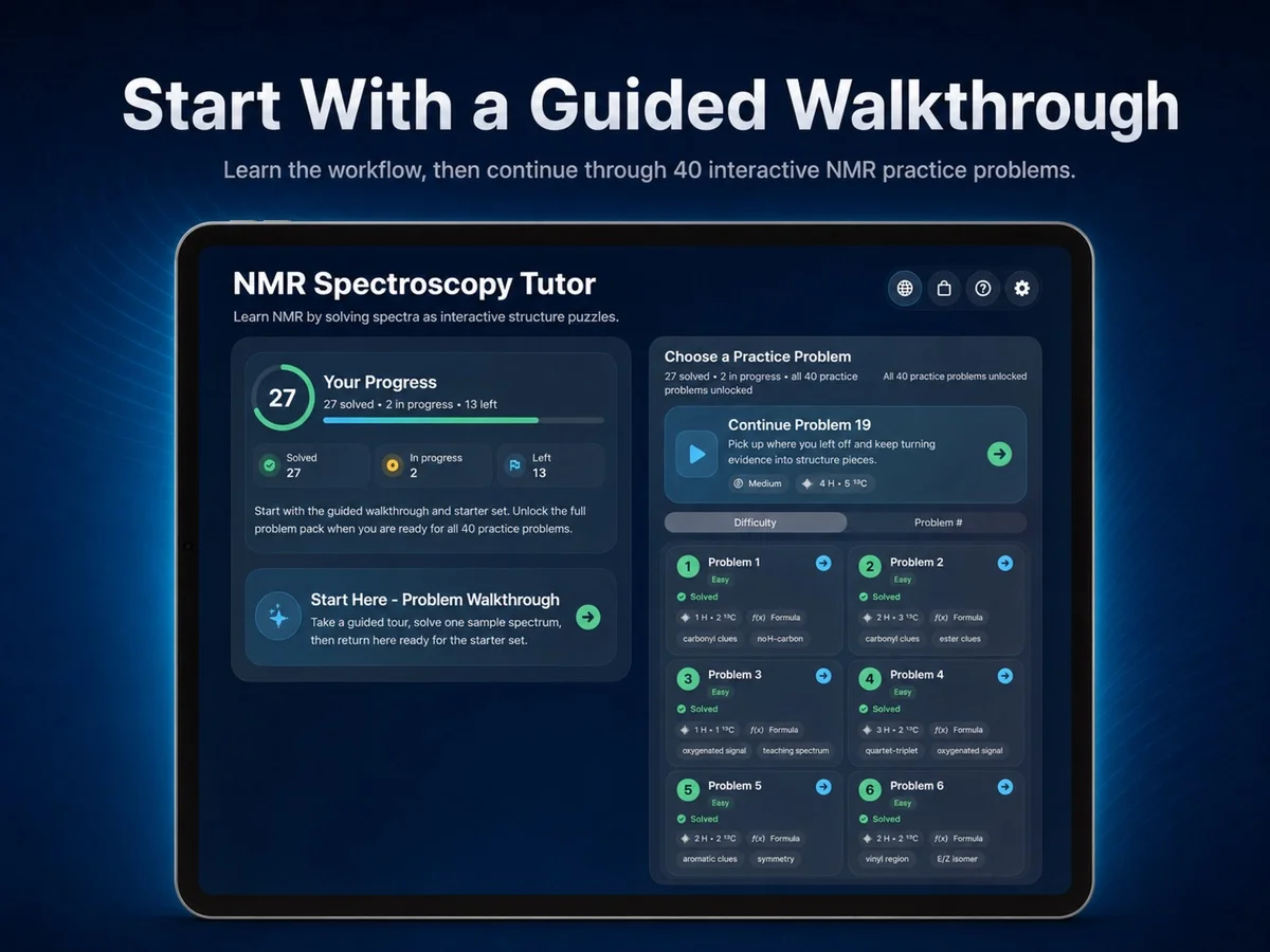 NMR Spectroscopy Tutor — 1